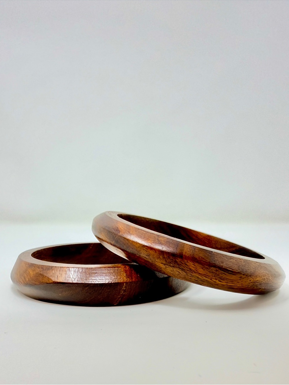 Classic Brown Wooden Bangle Bracelet